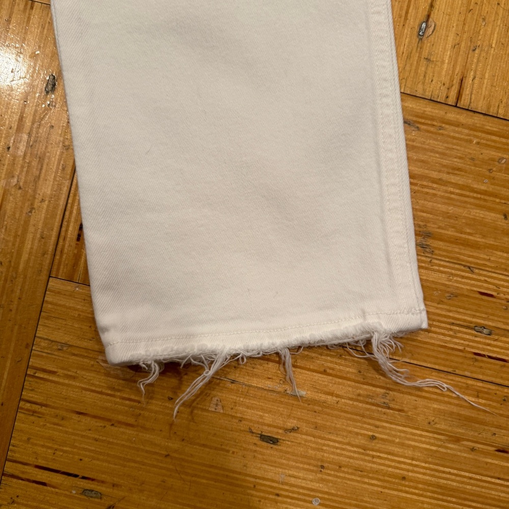 NWT AGOLDE Riley High Rise White Jeans - Size 30 - Picture 7 of 8
